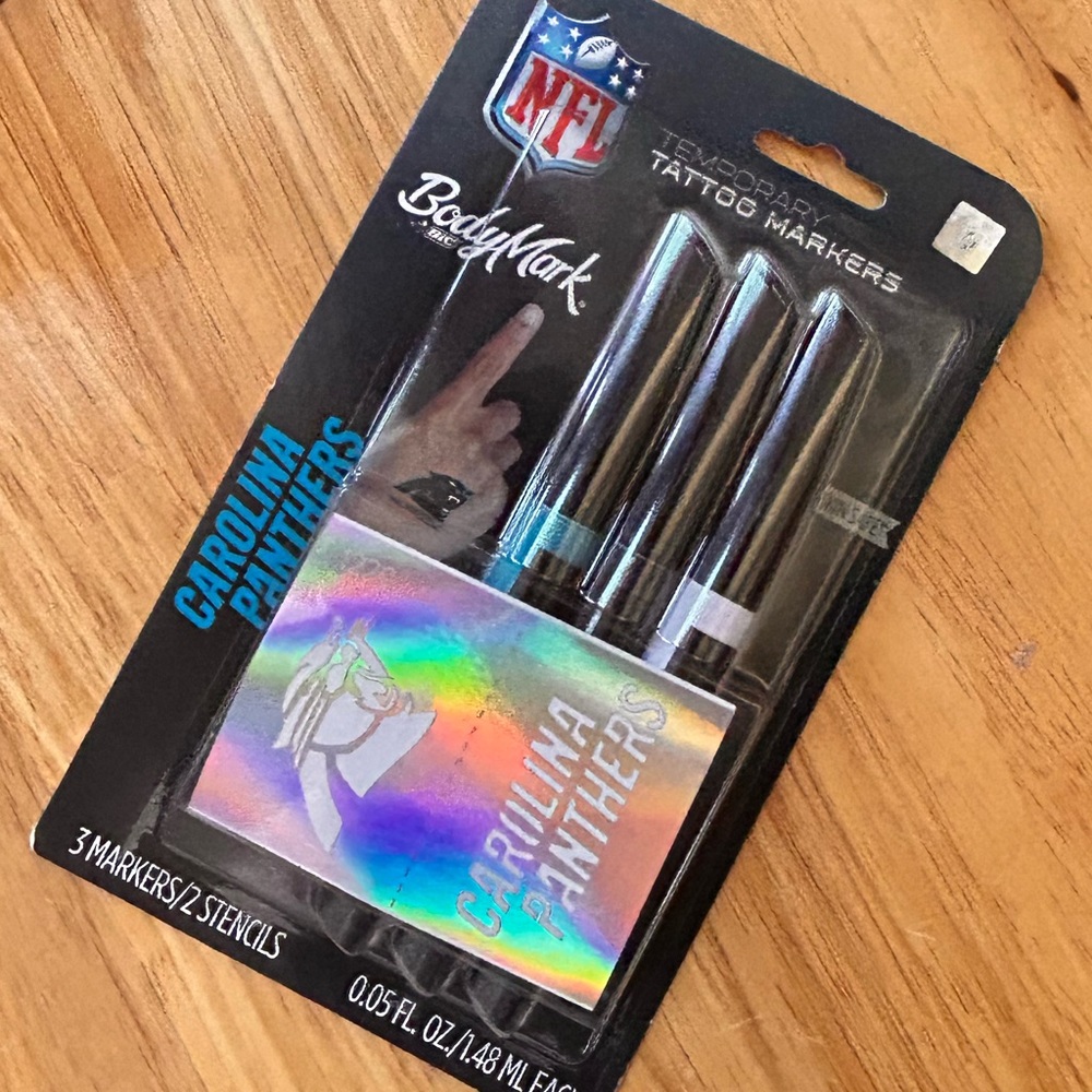 Carolina Panthers TattooMark Bic Tattoo Pens